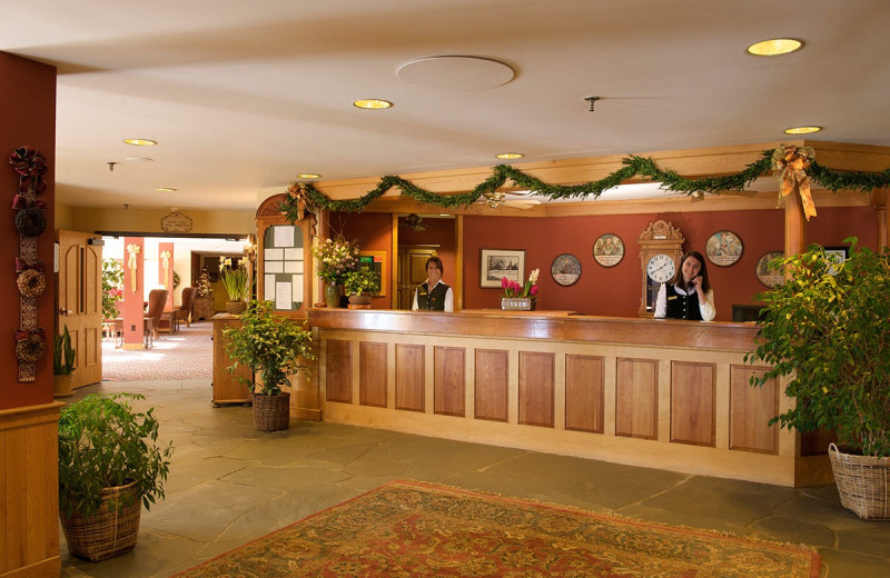 Lobby at Trapp Family Lodge.