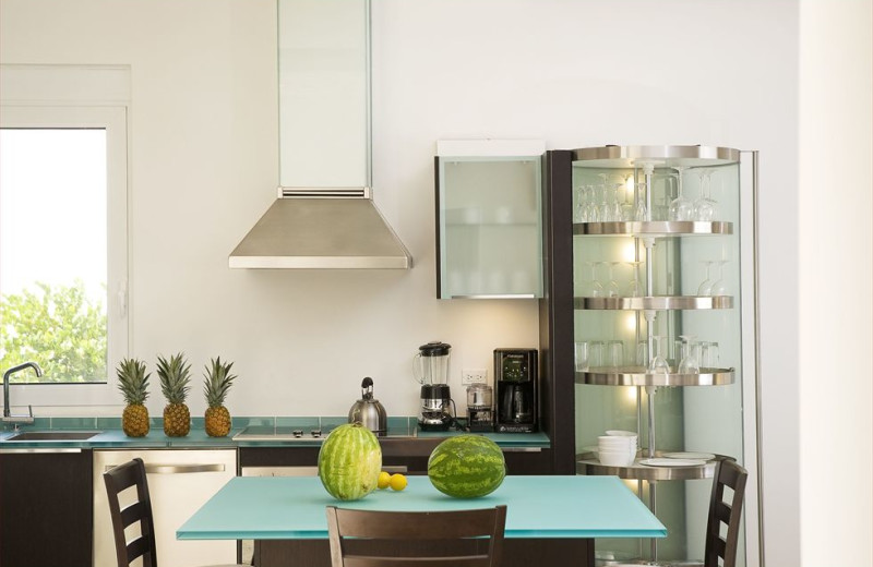 Vacation rental kitchen at Coral Beach Club.