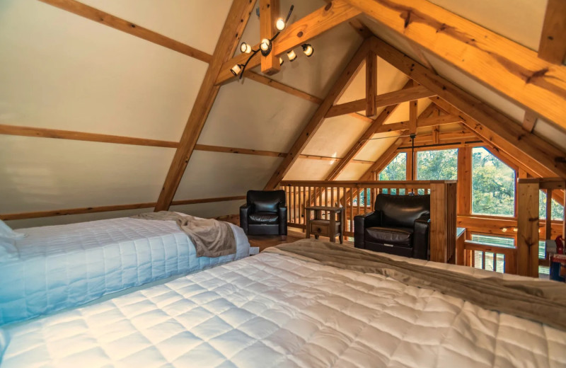 Guest room at Geronimo Creek Retreat.