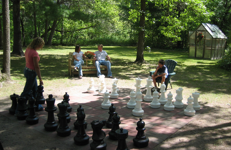 Giant chess at Eagles Nest Resort.