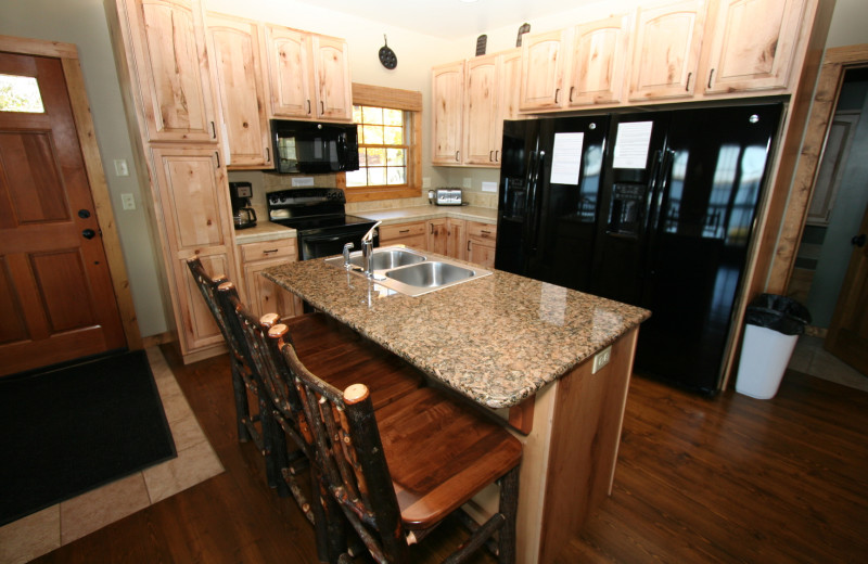 Guest kitchen at White Birch Resort.