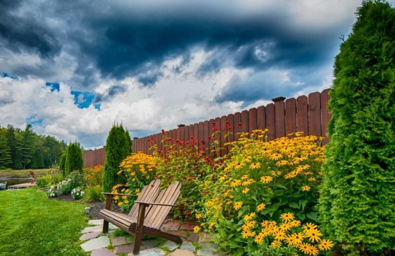 Garden at Placid Bay Inn.