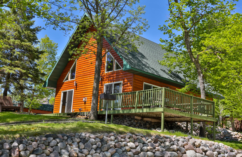 Cabin exterior at Kohl's Resort.