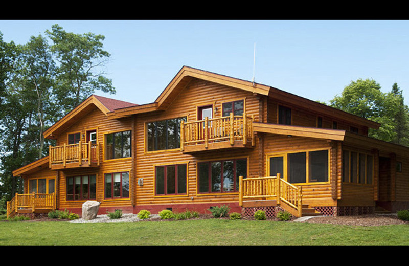 Cabin exterior at Brindley's Harbor Resort.