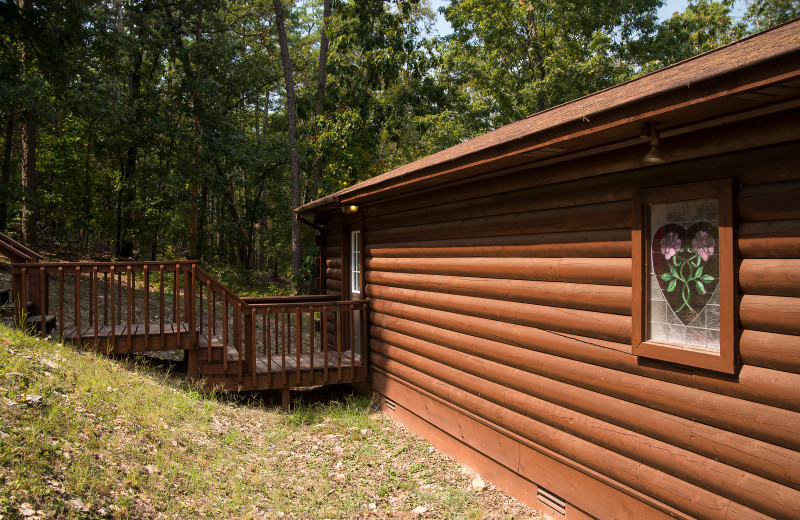 Cabin exterior at Brady Mountain Resort & Marina.