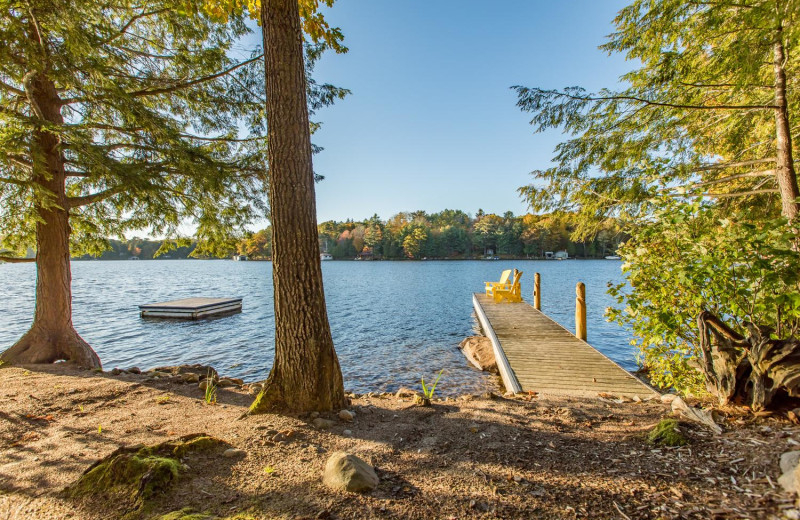 Lake view at Muskoka District Rentals.