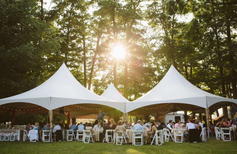 Wedding reception at Michillinda Beach Lodge.