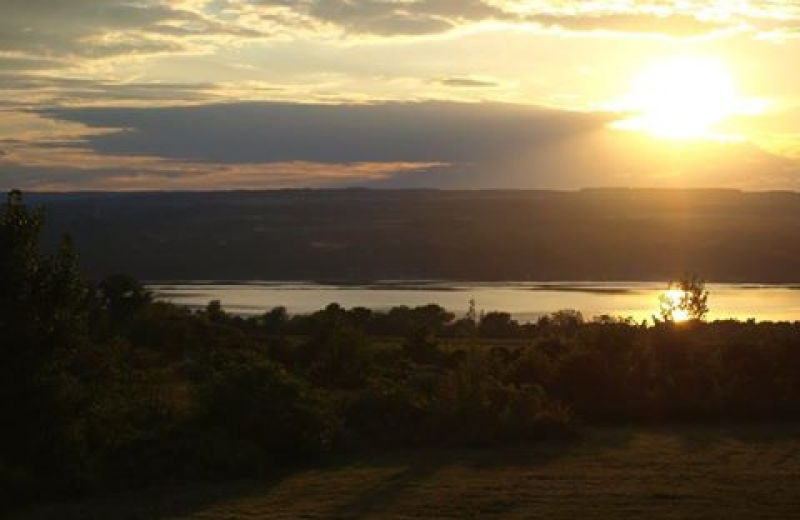 Sunset at The Fox and The Grapes Bed and Breakfast.