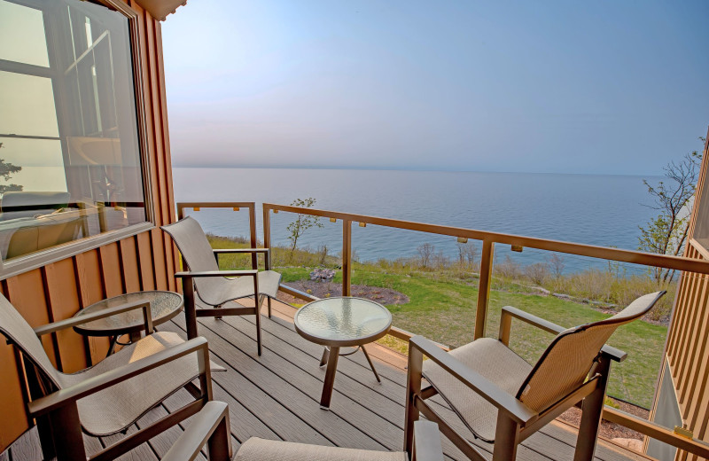 Guest balcony at Surfside on Lake Superior.