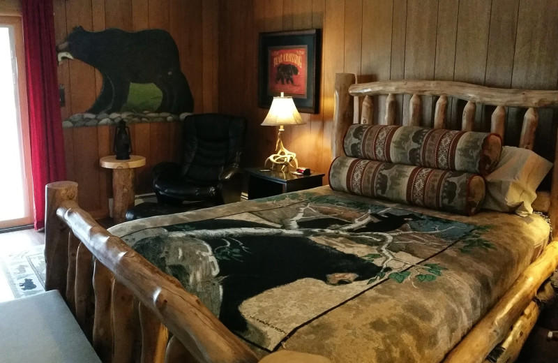 Guest room at The North Face Lodge.