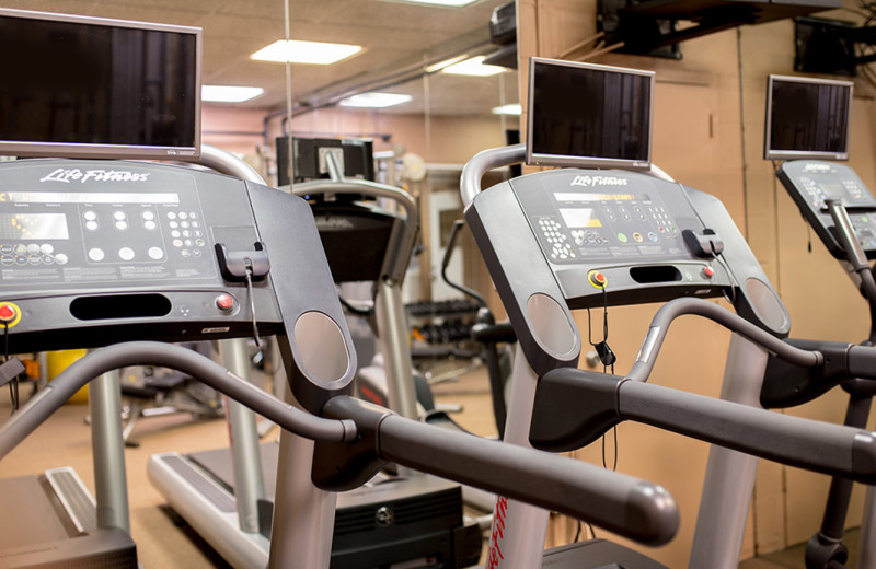 Fitness room at Rocking Horse Ranch Resort.