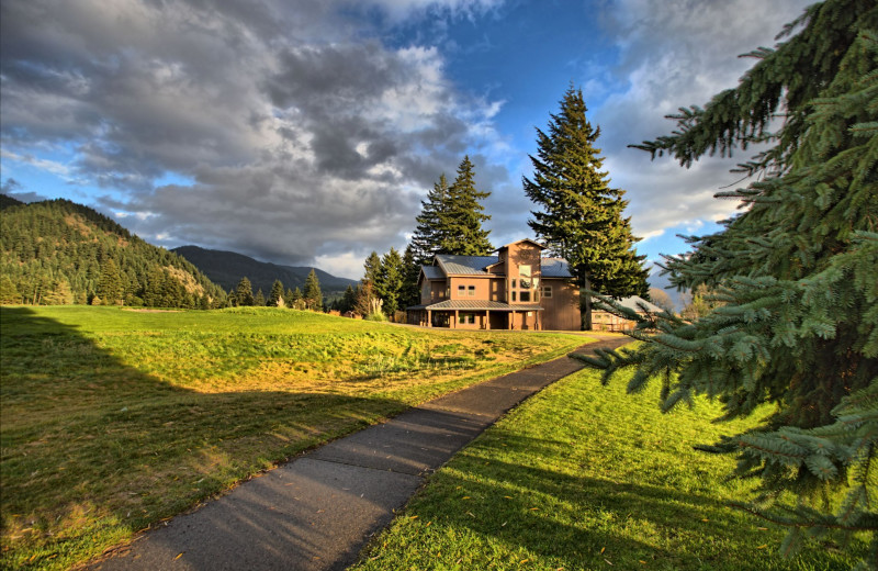 Club house exterior at Carson Hot Springs Spa and Golf Resort.