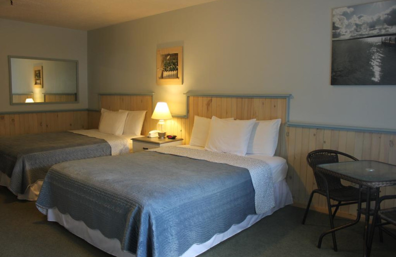 Guest room at Vacationland Inn.