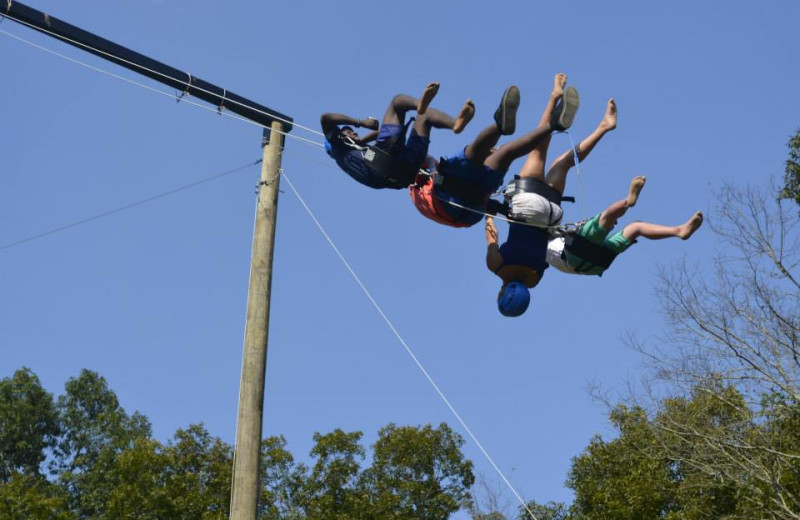 Zip line at Cohutta Springs Conference Center.