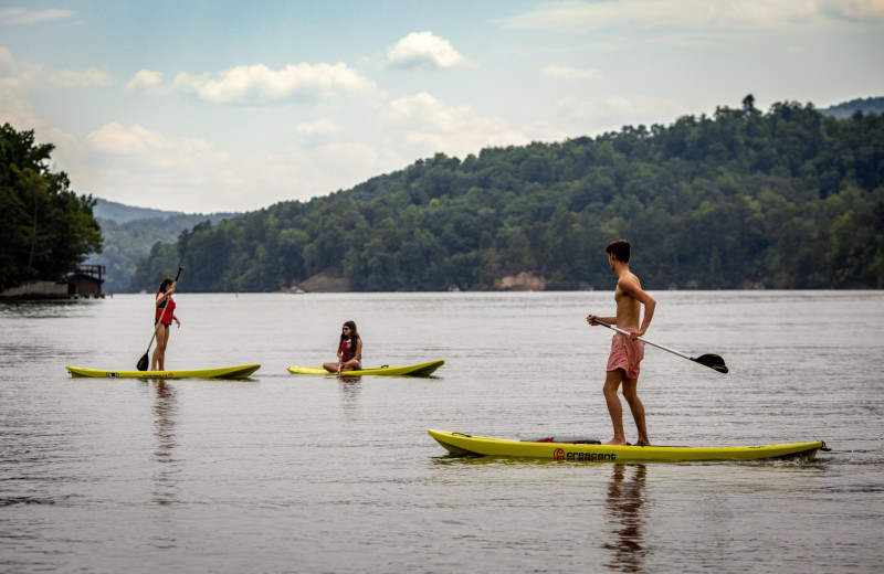 Paddle board at Rumbling Bald on Lake Lure.