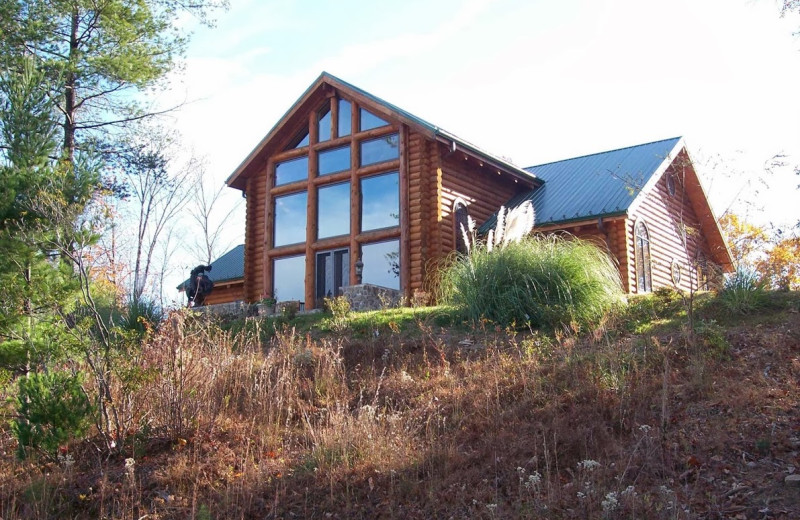 Cabin exterior at Leatherwood Mountains Resort.