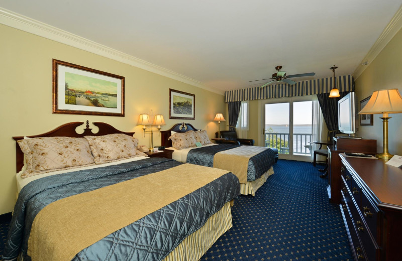 Guest room at Bar Harbor Inn & Spa.