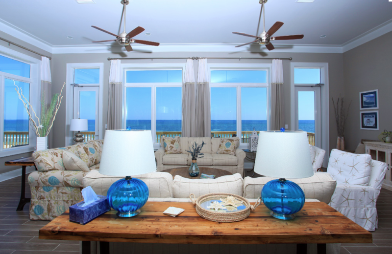 Rental living room at Fort Morgan Realty.