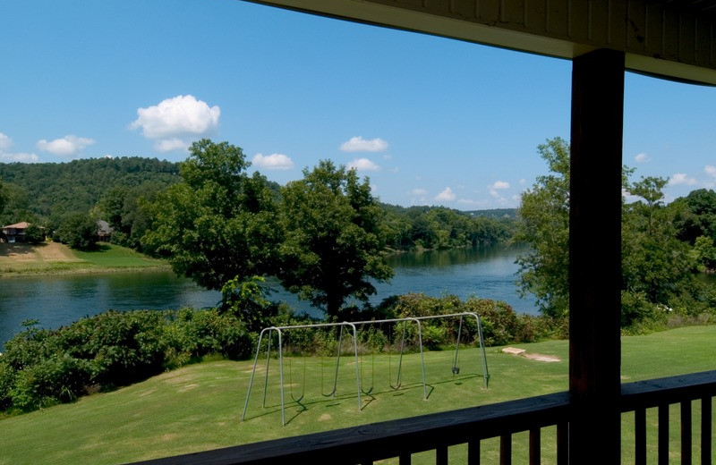 Cottage view at Norfork Resort & Trout Dock.