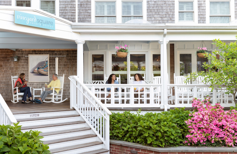 Porch at Vineyard Square Hotel & Suites.