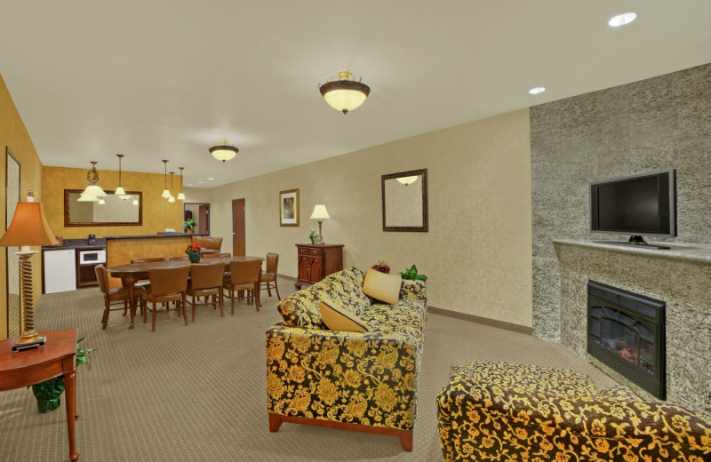 Guest room at Rushmore Express Inn & Family Suites.