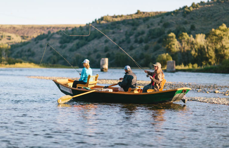 Fishing at South Fork Lodge.