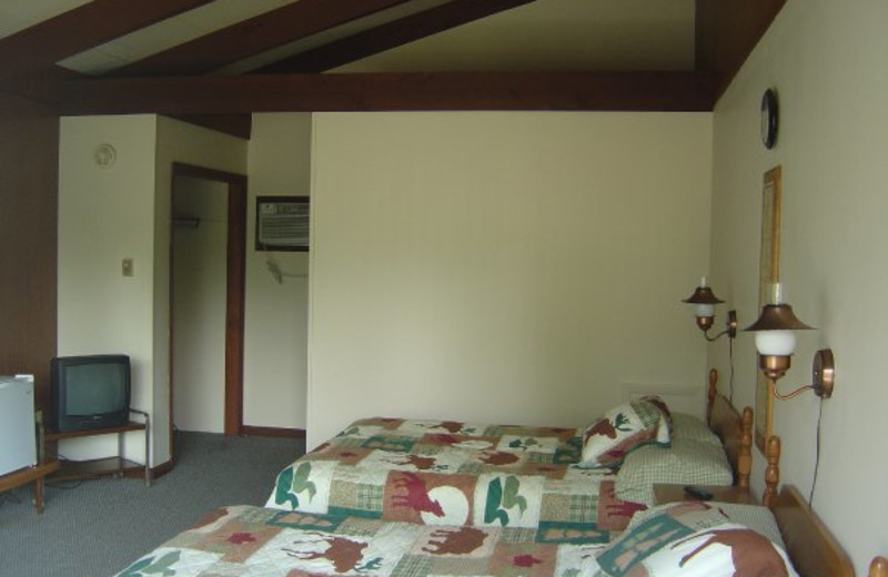 Guest bedroom at Tea Island Resort.