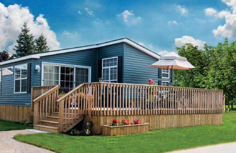Cabin exterior at Great Blue Resorts- Bonnie Lake Resort.