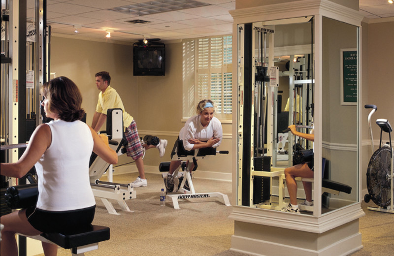 The fitness room at The Otesaga Resort Hotel.