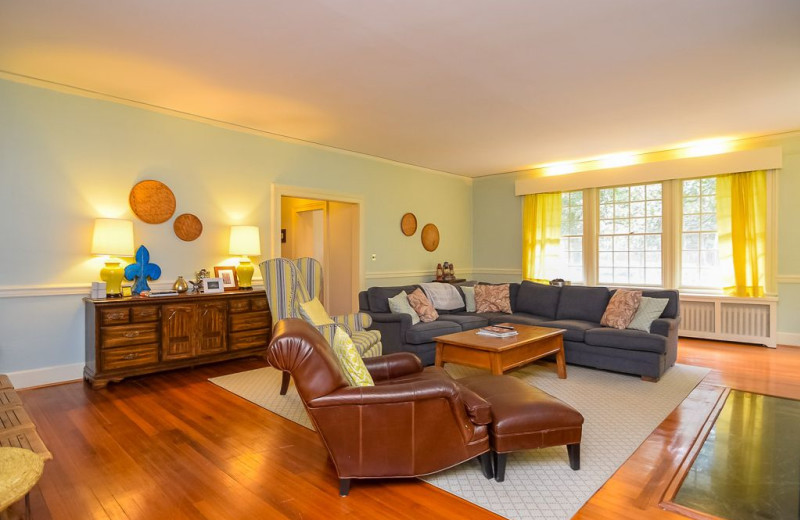 Rental living room at Sandhills Rentals.