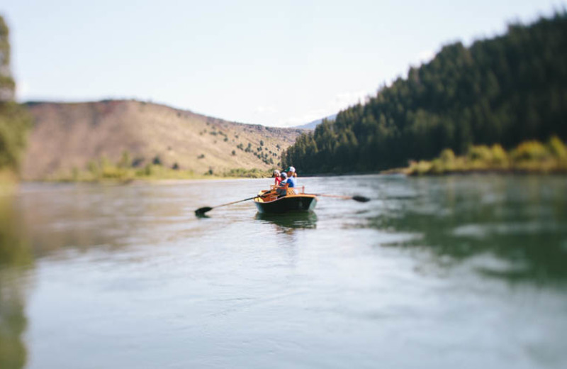 Canoeing at South Fork Lodge.