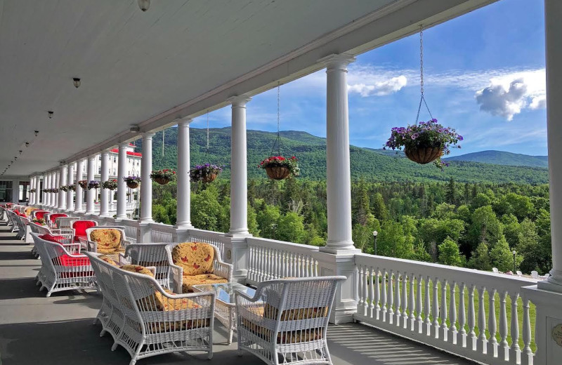 Porch at Mount Washington Resort.