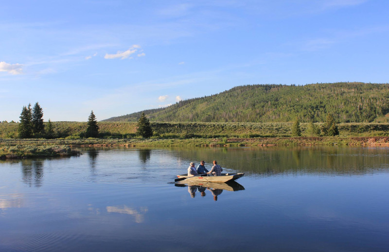 Fishing at Kendall Valley Lodge.