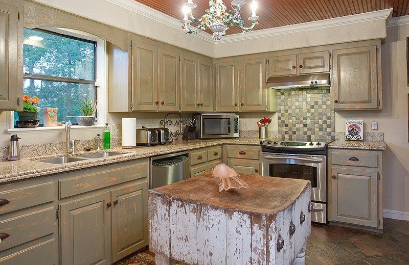 Rental kitchen at BlueSky Vacation Homes.