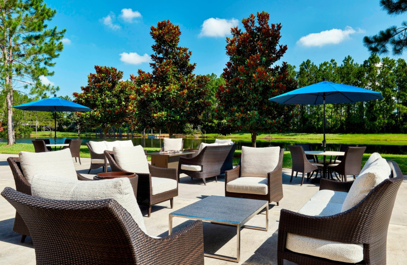 Patio at Sheraton Jacksonville Hotel.