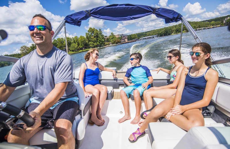 Boating at Tan-Tar-A Resort.