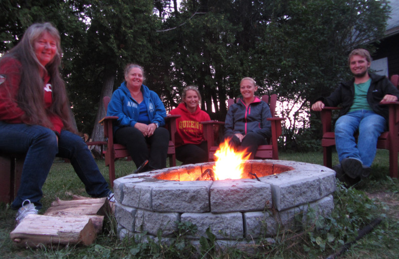 Bonfire at Black Rock Resort.