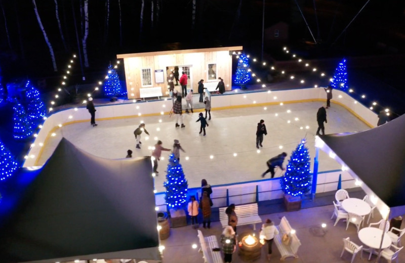 Ice skating at Rocking Horse Ranch Resort.