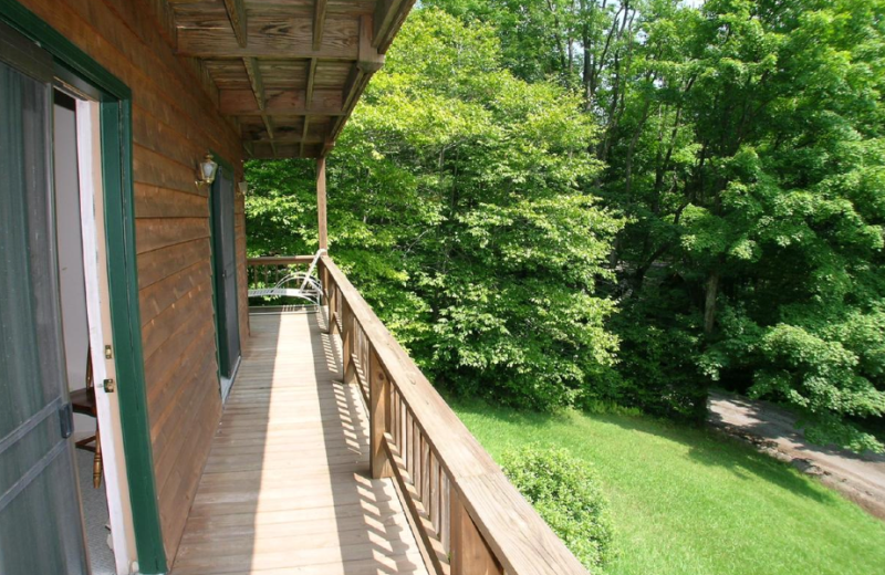 Vacation rental balcony at Beaver Ridge and Northpoint.