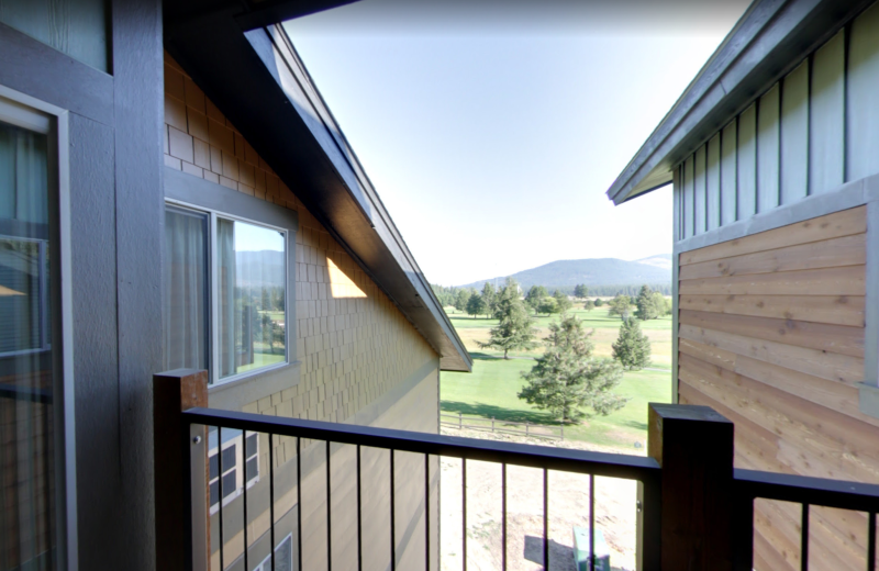 Guest balcony at Stoneridge Resort.