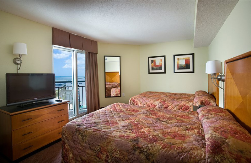 Guest room at Bay View Resort.