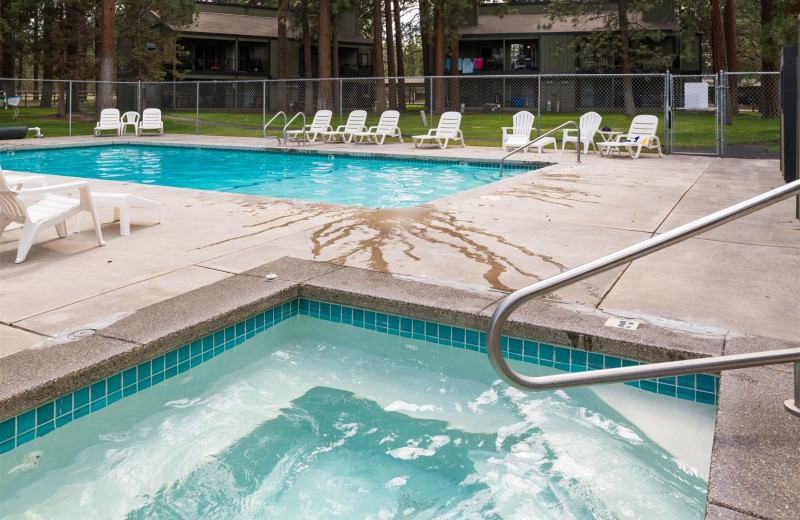 Rental pool at Sisters Vacation Rentals.
