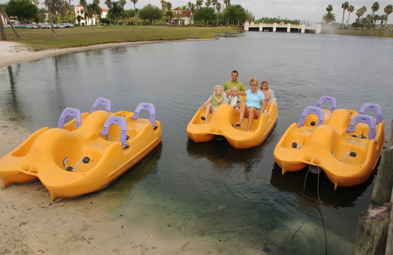 Paddle boats at Star Island Resort.