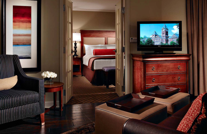 Living Room and King Suite at The Hotel at Auburn University and Dixon Conference Center