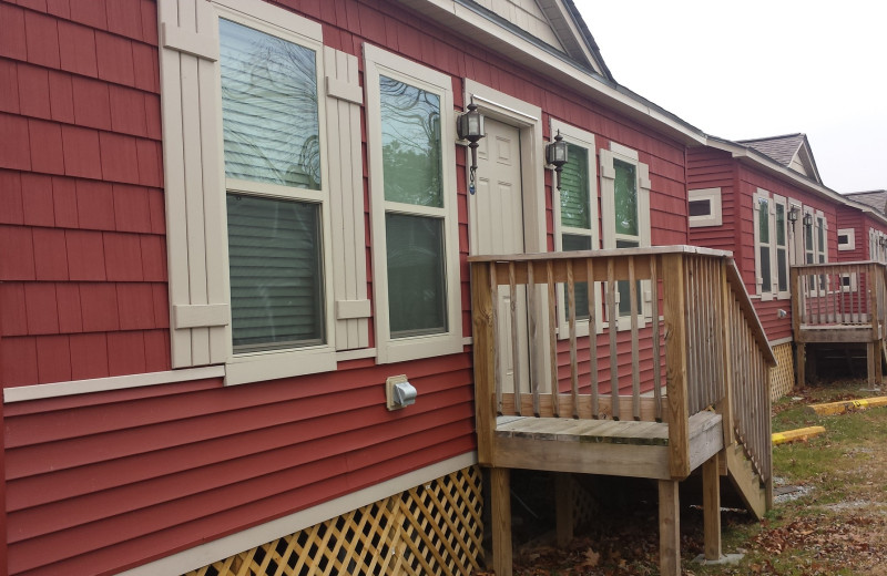 Cabins at Indiana Beach Amusement Resort.