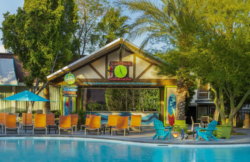 Outdoor pool at Margaritaville Resort Palm Springs.