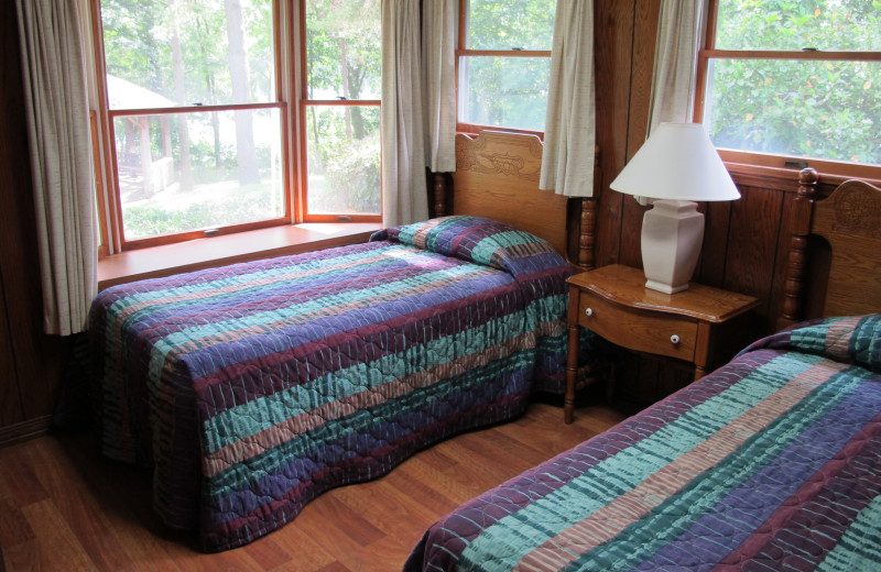 Guest room at Gaston's White River Resort.
