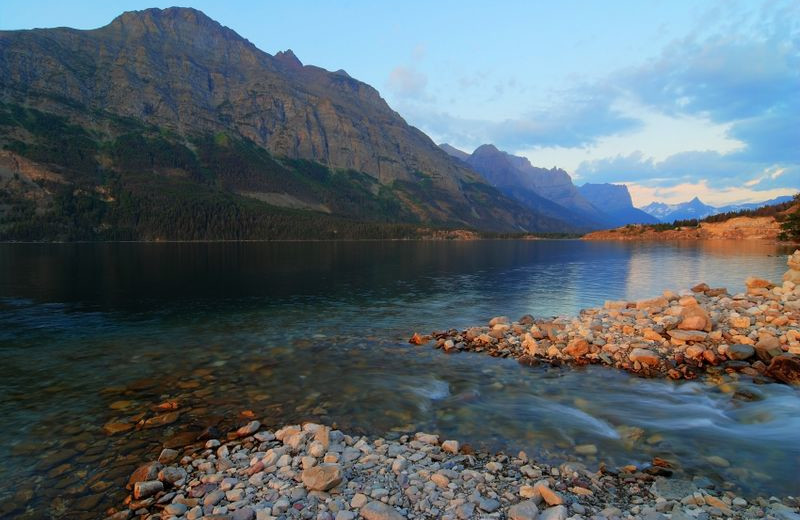 Mountains at Glacier National Park near North Forty Resort.