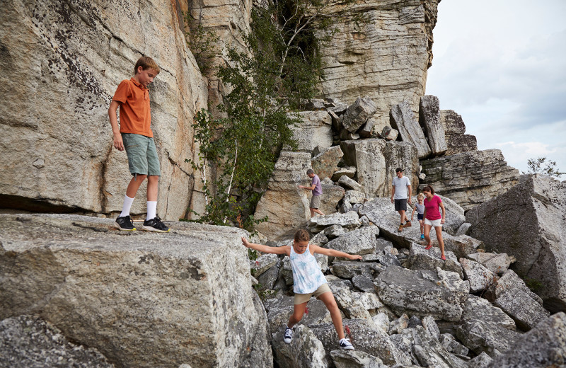 Hiking at Mohonk Mountain House.