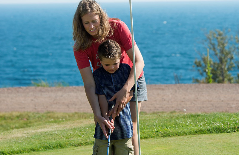Golf at Lutsen Resort on Lake Superior.